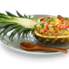 Pineapple Rice Fish Fillet Served With Thai Style Mixed Vegetables