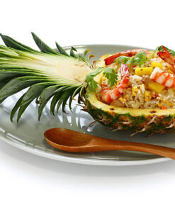 Pineapple Rice Fish Fillet Served With Thai Style Mixed Vegetables