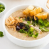 Fish Vegetable Congee With You Tiao